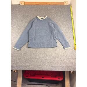 Kuhl Womens Medium Alfpaca Pullover Fleece Sweater Blue Gray